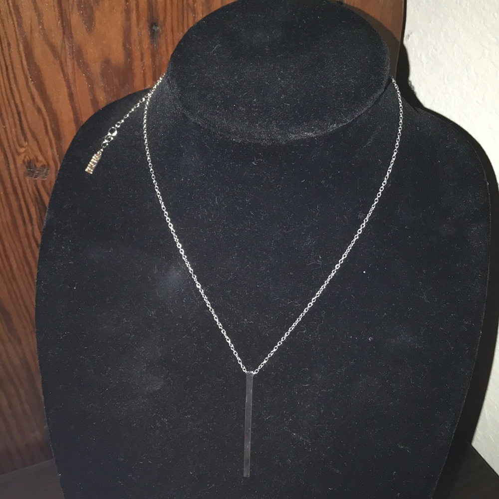 Nico New York Silver Bar Necklace